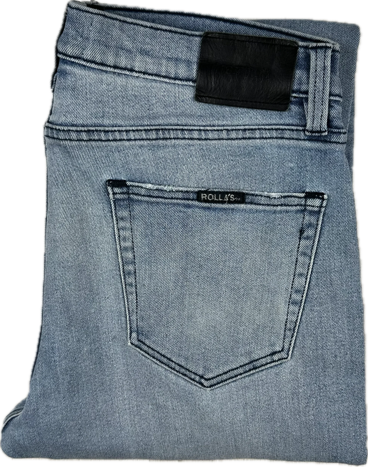 Mens ROLLAS 'Tim Slims' Stretch Jeans - Size 33/32