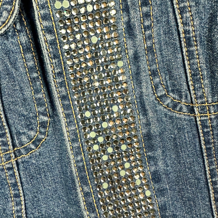 Dolce & Gabbana Ladies D&G Crystal trim Denim Jacket - Size S - Jean Pool