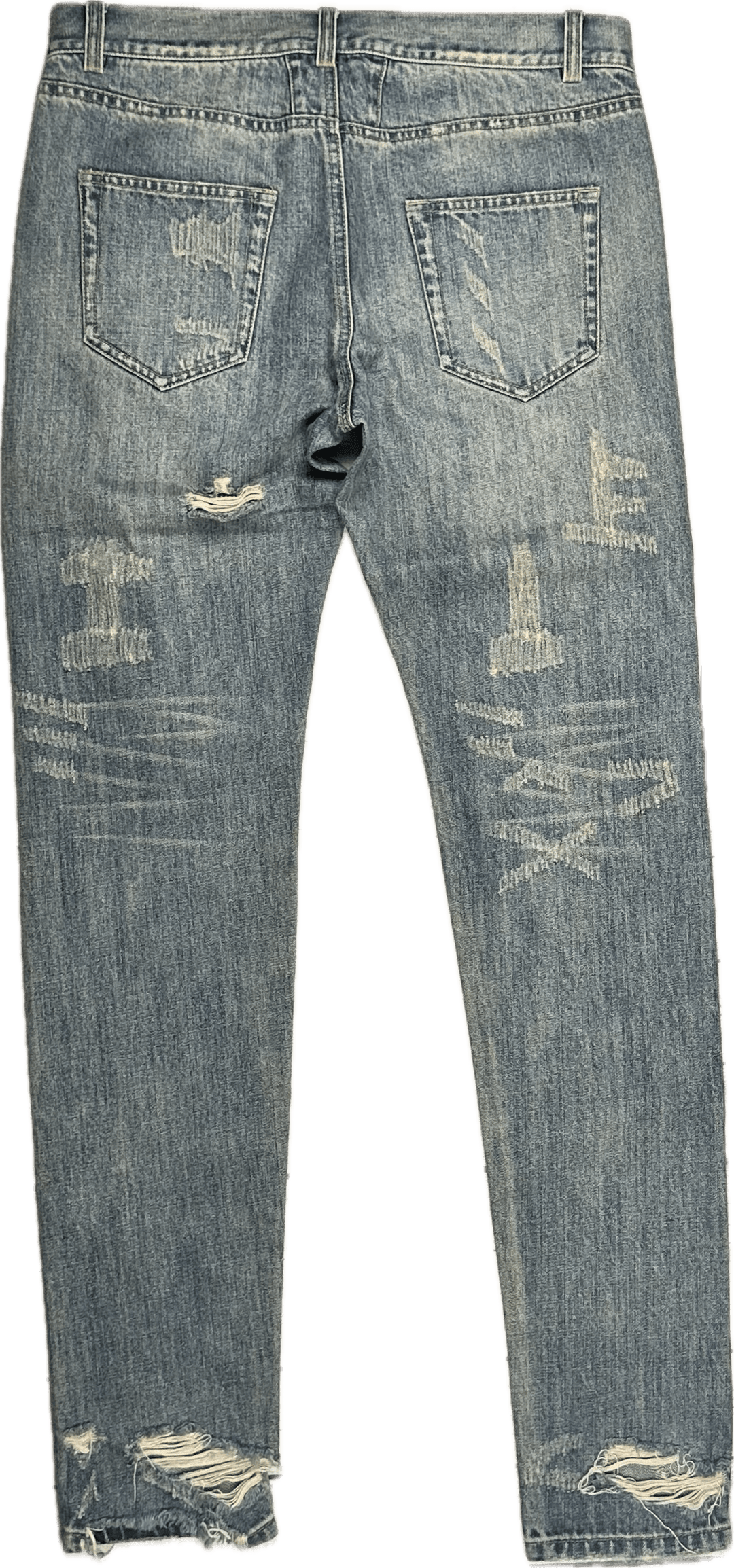 Saint Laurent Paris Authentic Chain Jeans -Size 32 Suit 11/12 - Jean Pool