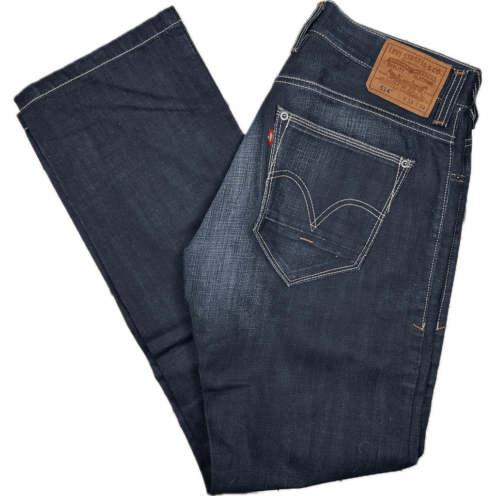 Levi 514 top ripped jeans