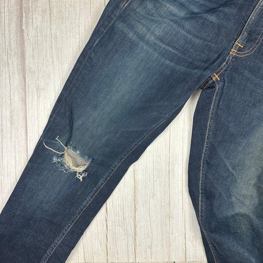 Nudie 'Lean Dean' Endorsed Indigo Organic Cotton Jeans- Size 32/32