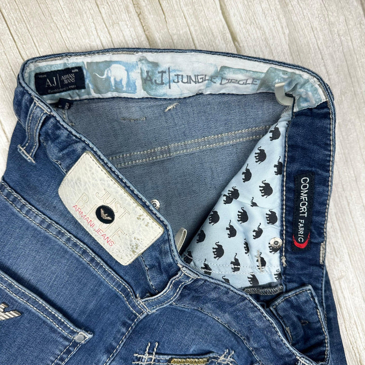 Armani Jeans Mens Low Rise Slim Jeans  -Size 32L