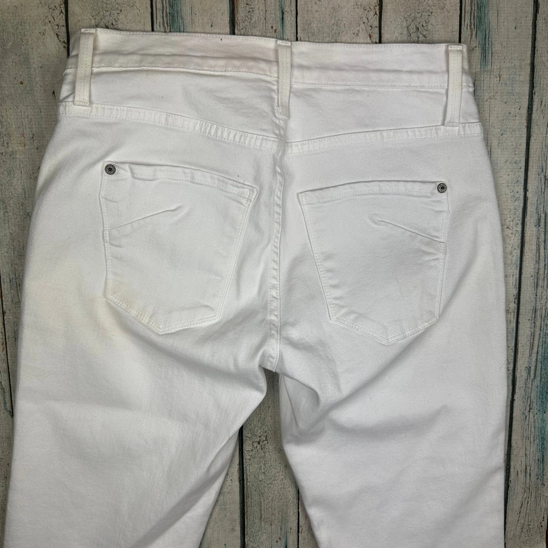 James Jeans White 'High Class Edition' Stretch Denim Jeans -Size 31 - Jean Pool