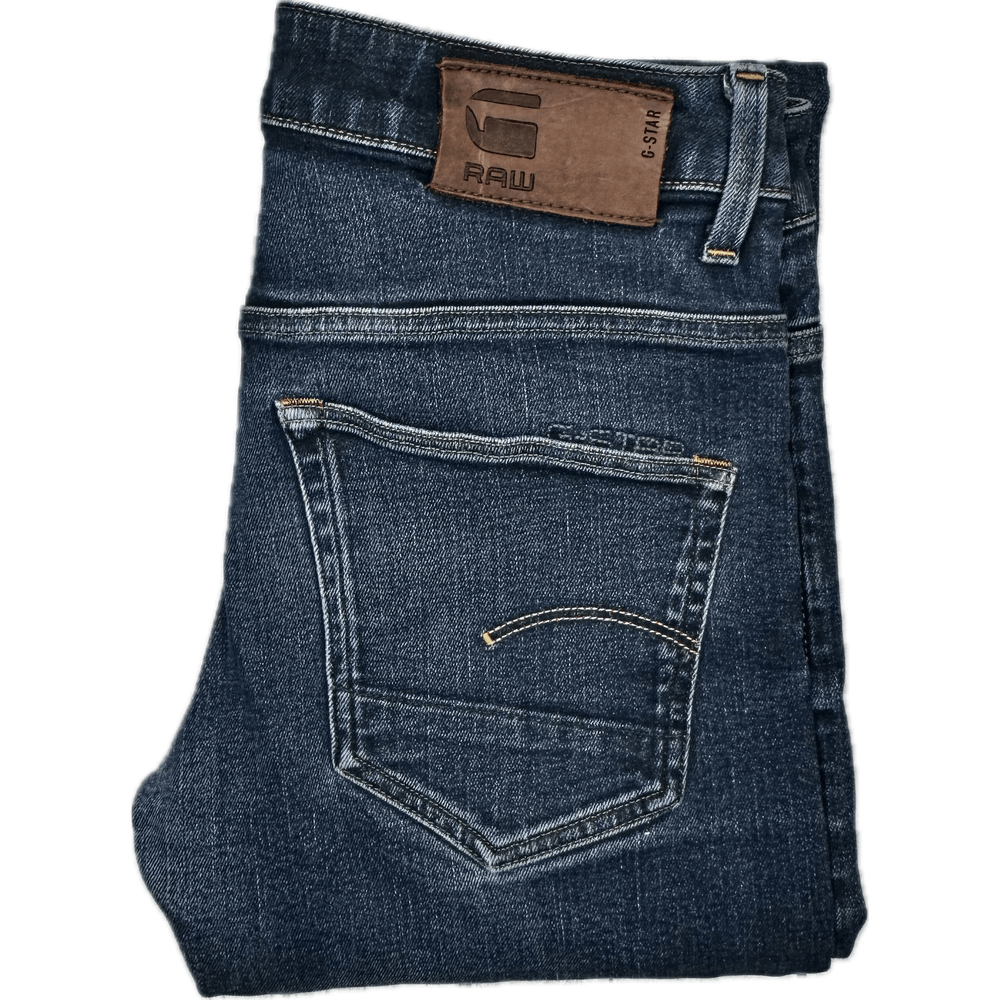 G Star '3301 Straight' Mens Dark Denim Jeans -Size 29 - Jean Pool