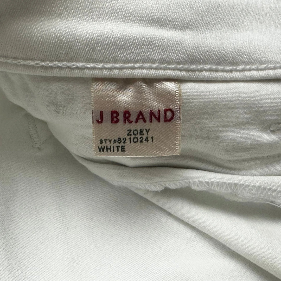 J Brand 'Zoey' Stretch White Zip Jeans- Size 29 - Jean Pool