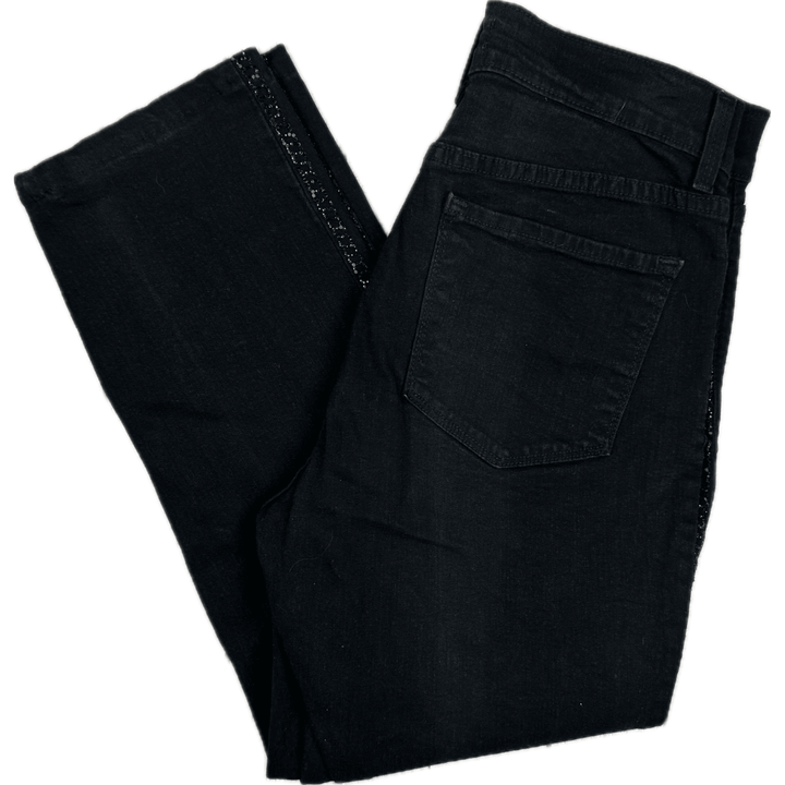 NYDJ Crystal Trim Lift & Tuck Jeans -Size 8P (12AU) - Jean Pool