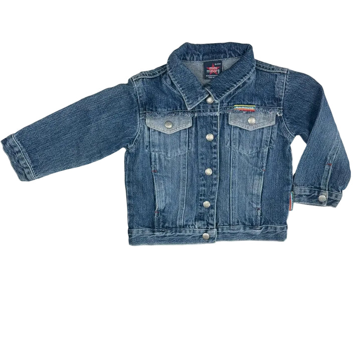 Toddlers Y2K Classic  Denim Jacket by Mini Minors - Size 18M