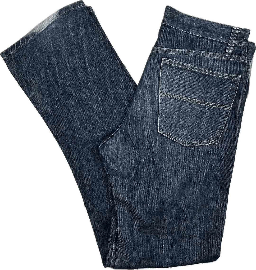 Sisley Italian Mens Classic Straight Leg Jeans -Size 32/34 - Jean Pool