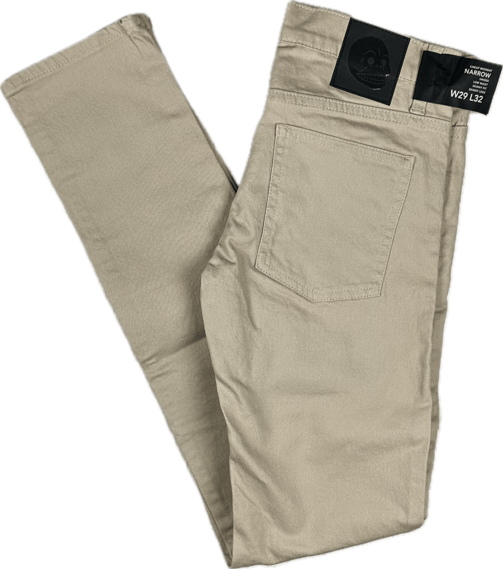 NWT - Cheap Monday 'Narrow Beige' Skinny Jeans - Size 29//32 - Jean Pool