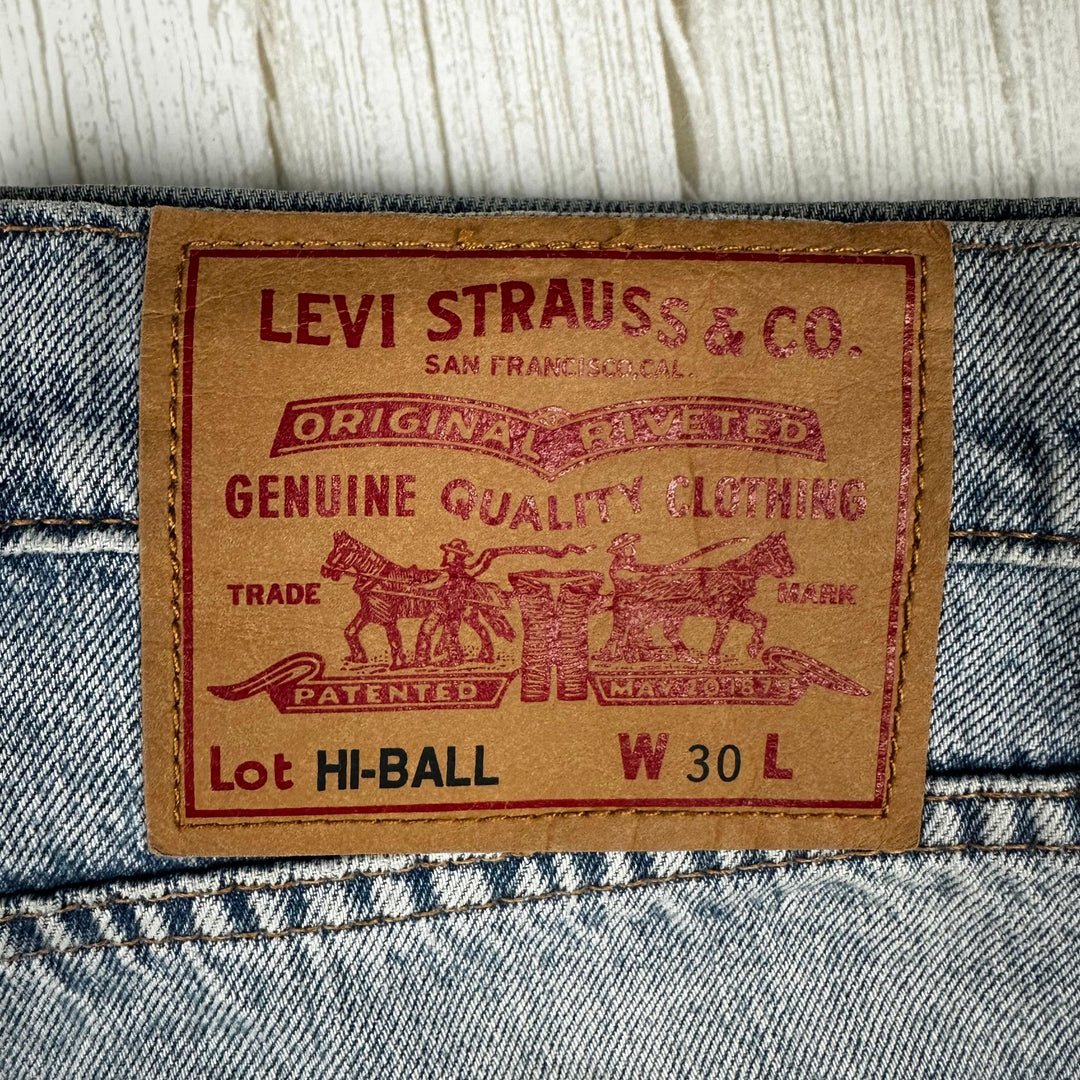 Levis Mens 'HI- BALL' Relaxed Busted Jeans -Size 30