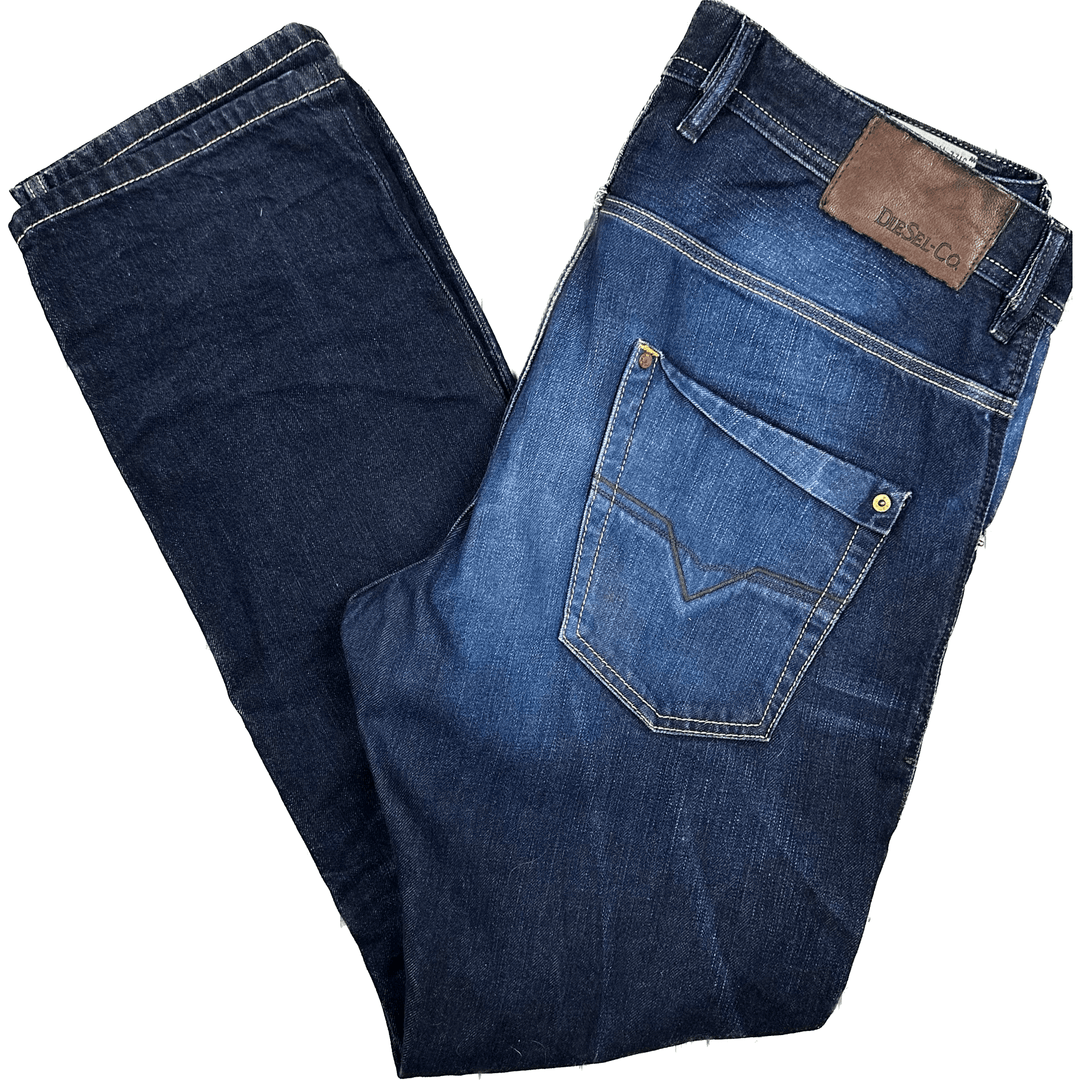 Diesel Mens 'Krooley' Regular Slim Carrot Jeans - Size 34 - Jean Pool