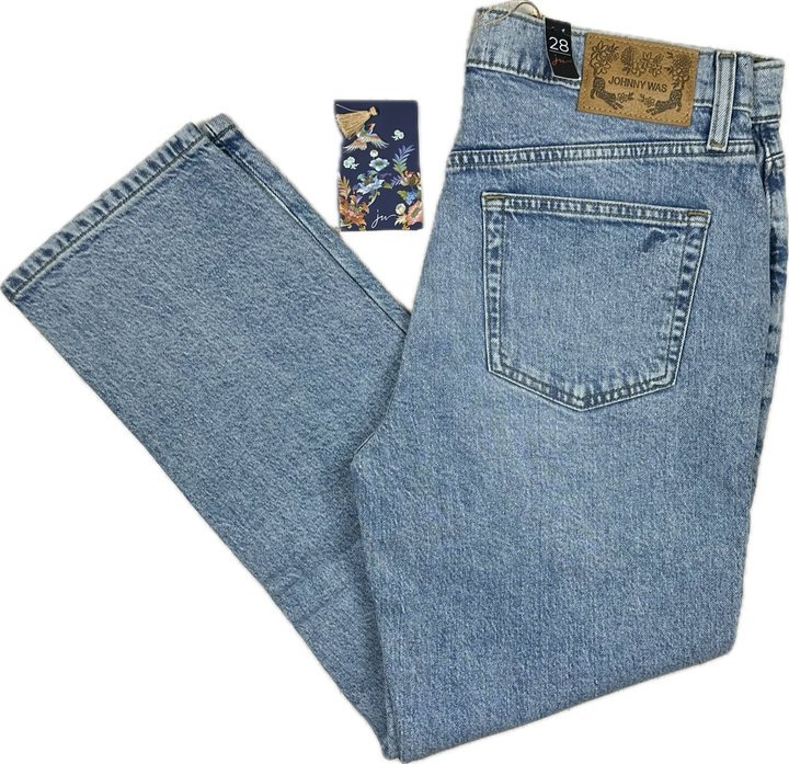 NWT- Johnny Was ‘Palermo' Slim Boyfriend Jeans - Size 28