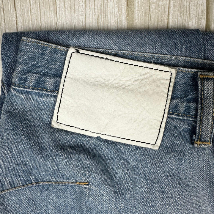 Bassike Made in Japan Super Lo Slung Jean -Size 27