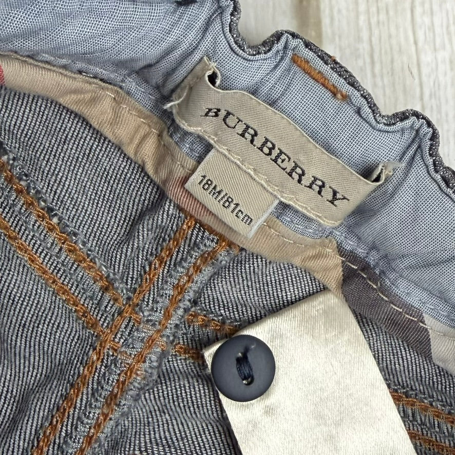 Burberry London Baby Jeans Nova Check Cuff - Size 18M