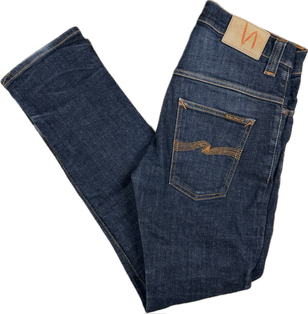 Nudie Jeans Co. 'Thin Finn' Organic Dry Twill Wash Jeans - Size 31/32