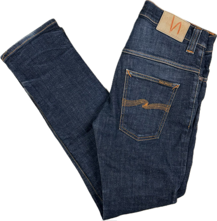 Nudie Jeans Co. 'Thin Finn' Organic Dry Twill Wash Jeans - Size 31/32