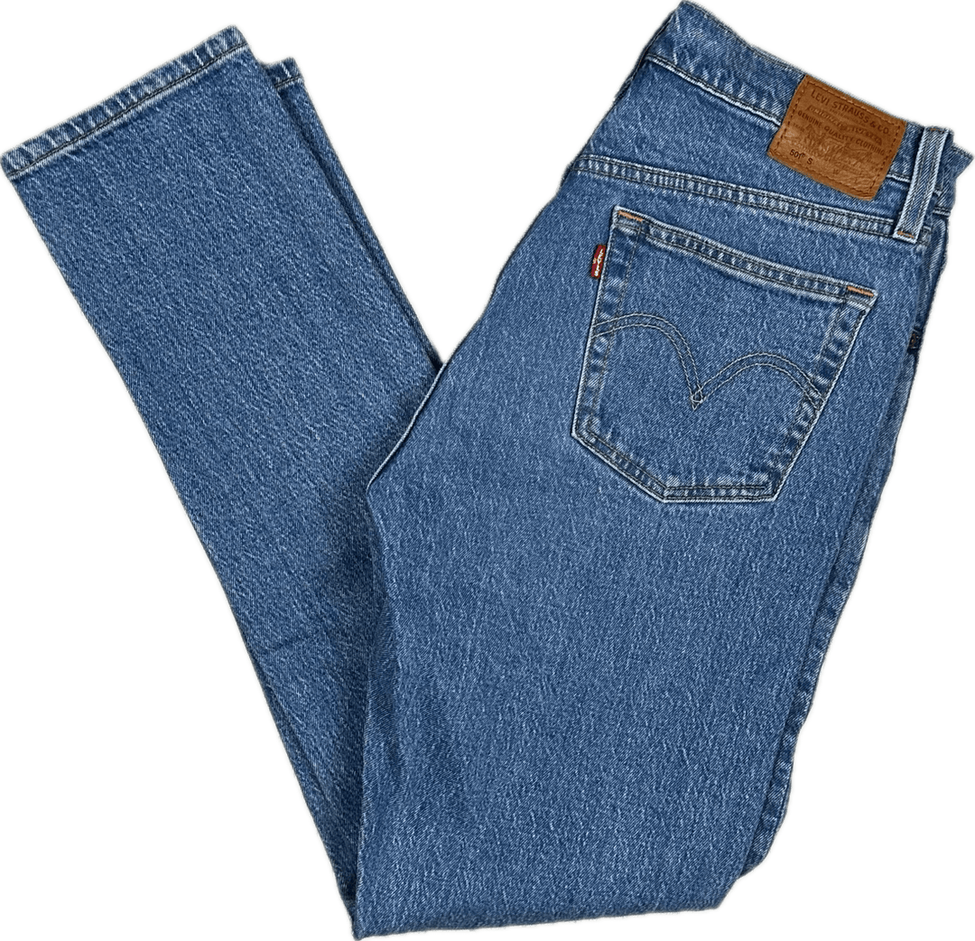 Levis Premium 501s Classic Ladies Denim Jeans -Size 28/30