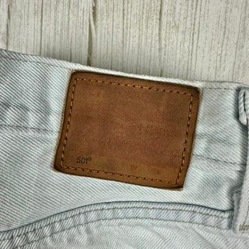 Levis Premium 501s Classic Ladies Denim Ankle Jeans -Size 27/28