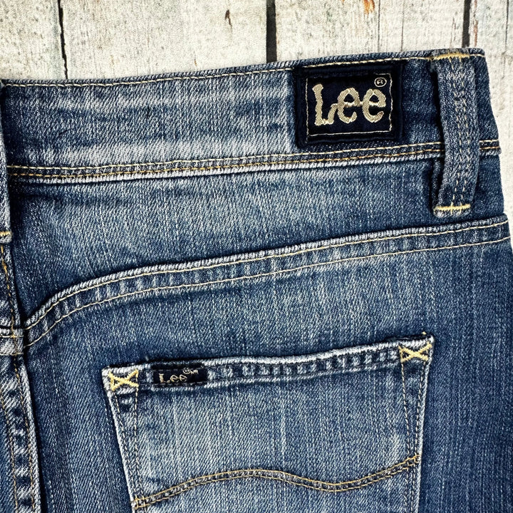 Lee Ladies 'Supamini- L1' Denim Mini Skirt - Size 9 - Jean Pool