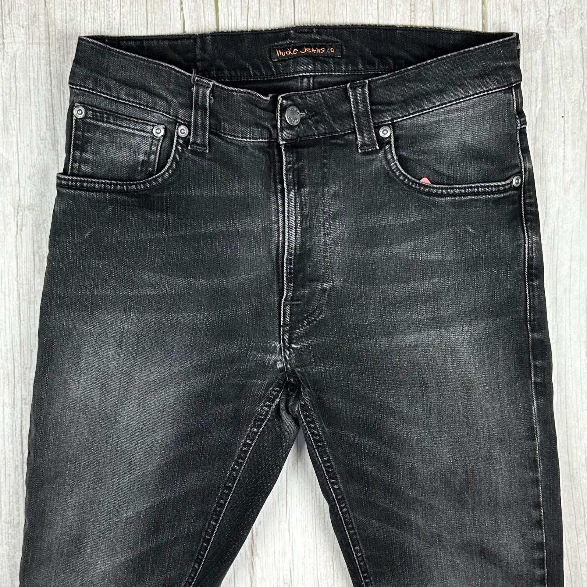 Nudie Jeans on sale Black Denim 31 Waist 32 Length