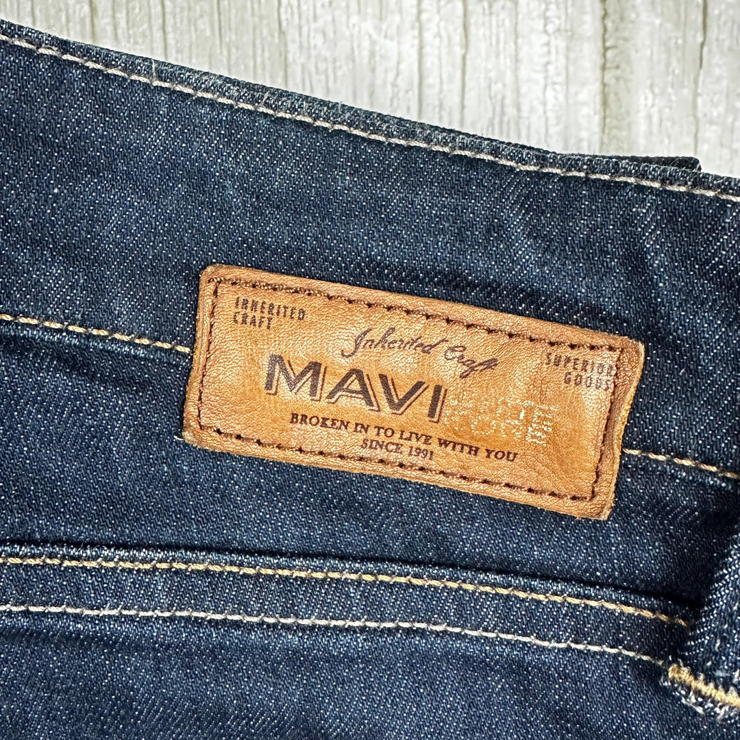 Mavi White Edge Denim Mens 'Hunter' Jeans -Size 31/32