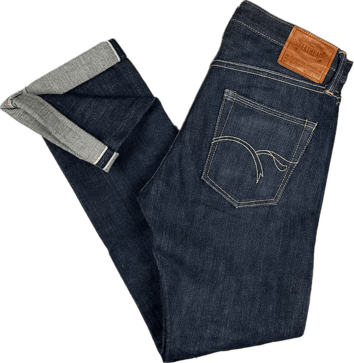 The Flat Head Mens 5002 Selvedge Jeans Made in Japan - Size 29 - Jean Pool