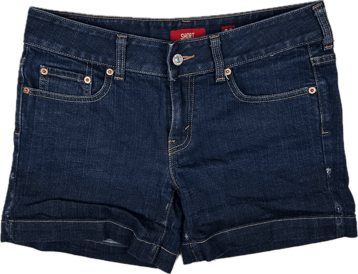 Levis Ladies Denim Boy Leg Shorts - Size 30