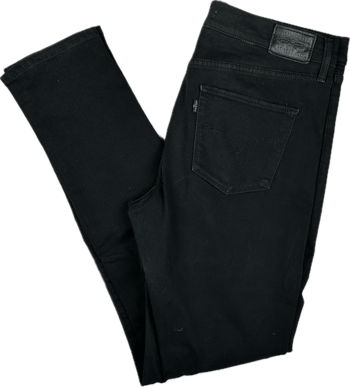 Ladies Levis 311 Black Shaping Skinny Jeans - Size 30 or 12AU