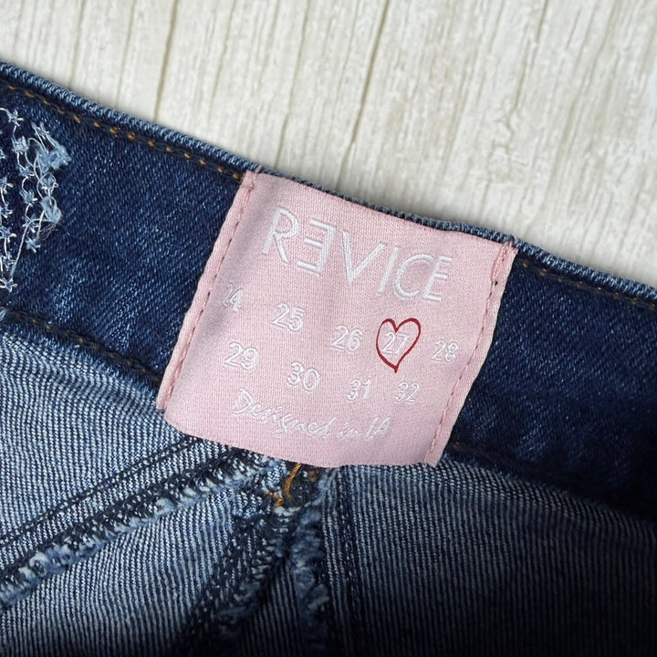 Revice USA 'Venus' Star Seat Flare Jeans - Size 27