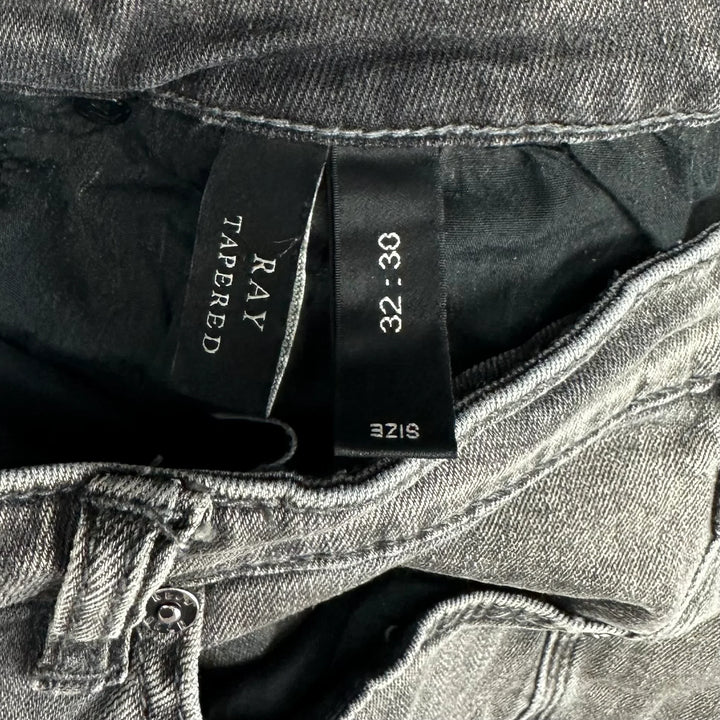 NEUW Mens 'Ray Tapered' Aged Black Denim Jeans - Size 32/30