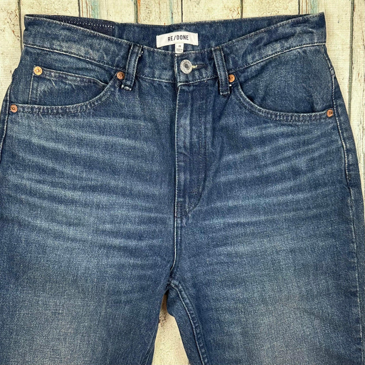 RE/DONE 70s Straight Dark Wash Jeans -Size 28 - Jean Pool