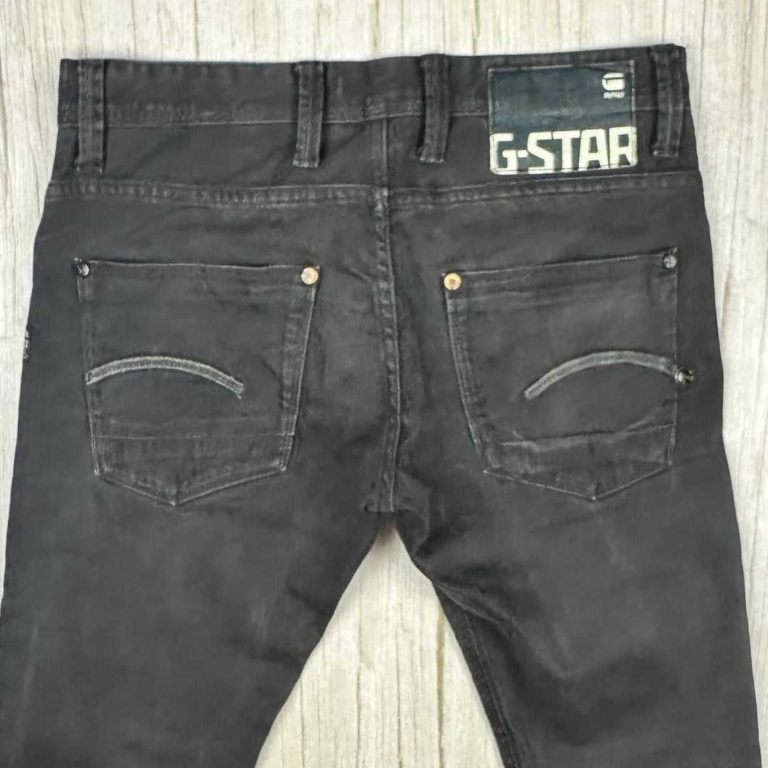 G Star RAW 'Defend Super Slim' Aged Black Jeans -Size 30S