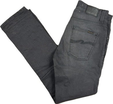 Nudie Jeans Co. 'Grim Tim' Broken Black Wash Organic Jeans - Size 33/32
