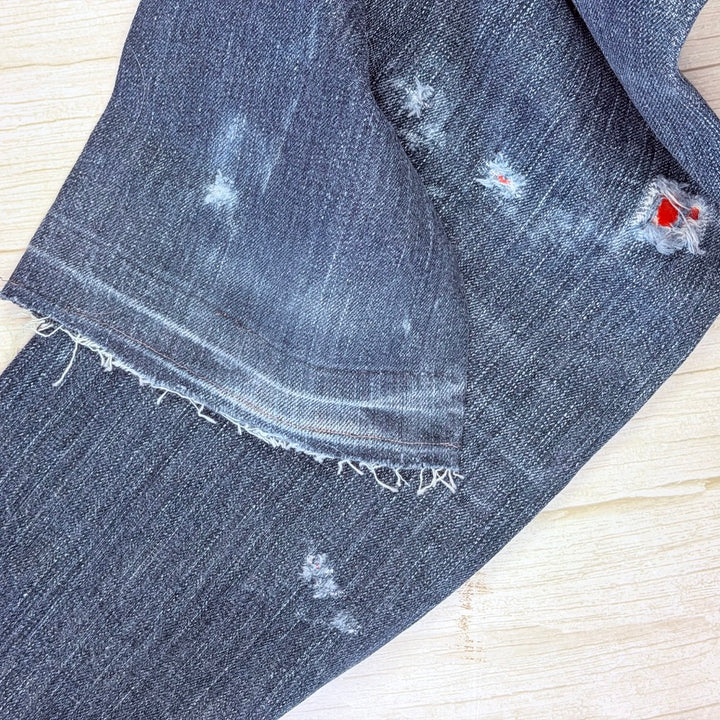 RA-RE Rag Recycle - Y2K Stunning Italian Distressed Jeans  -Size 30