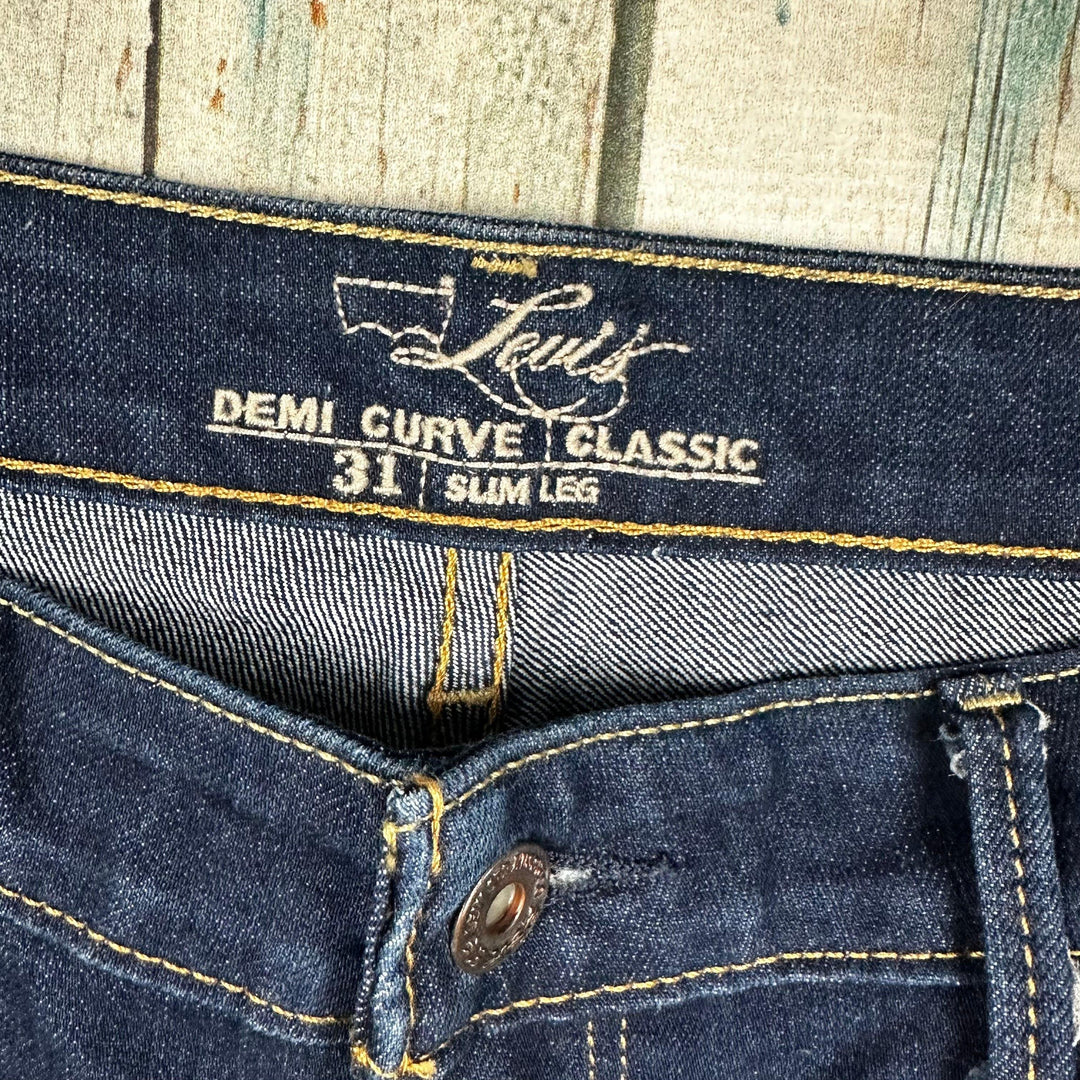 Levis Demi Curve Ladies Classic Slim Leg Jeans - Size 31 - Jean Pool