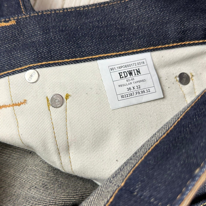 Edwin Japanese Denim- 'ED55' Rainbow Selvedge Mens Jeans -Size 36/32