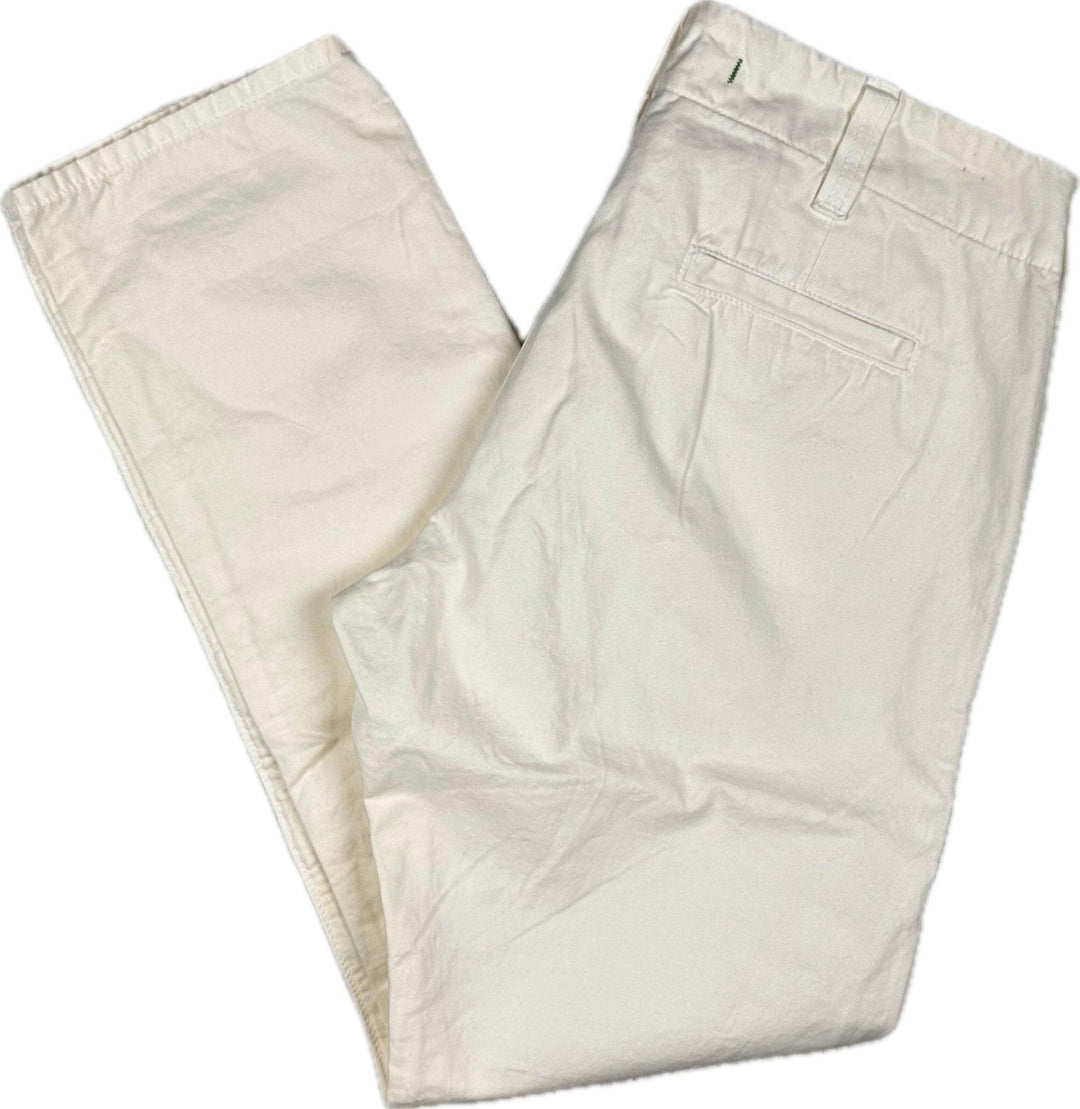 NEW - J Brand Womens 'Inez' Cream Crop Chino -Size 26 - Jean Pool