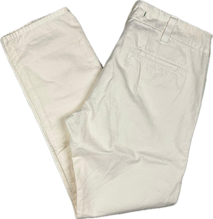 NEW - J Brand Womens 'Inez' Cream Crop Chino -Size 26 - Jean Pool