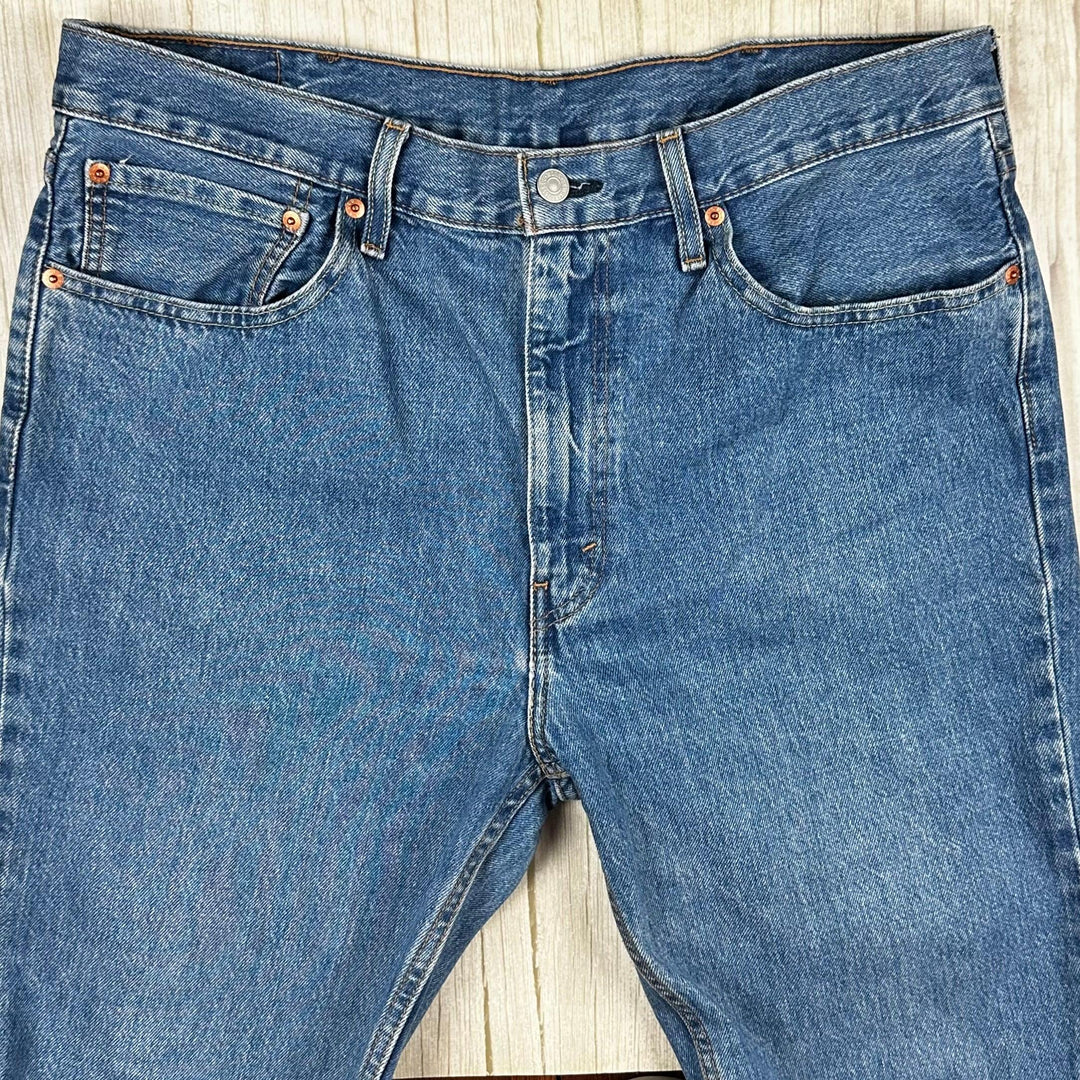 Levis 516 Straight Leg Denim Jeans - Size 38/32