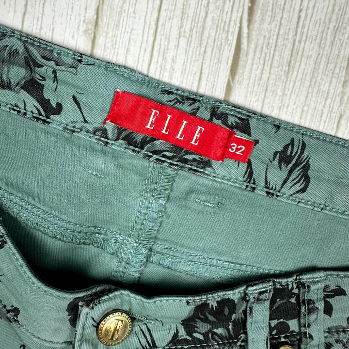 Elle France Low Rise Toile Printed Skinny Jeans- Size 32