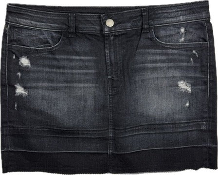 J Brand 'Leila' Destructed Anthracite Skirt- Size 28