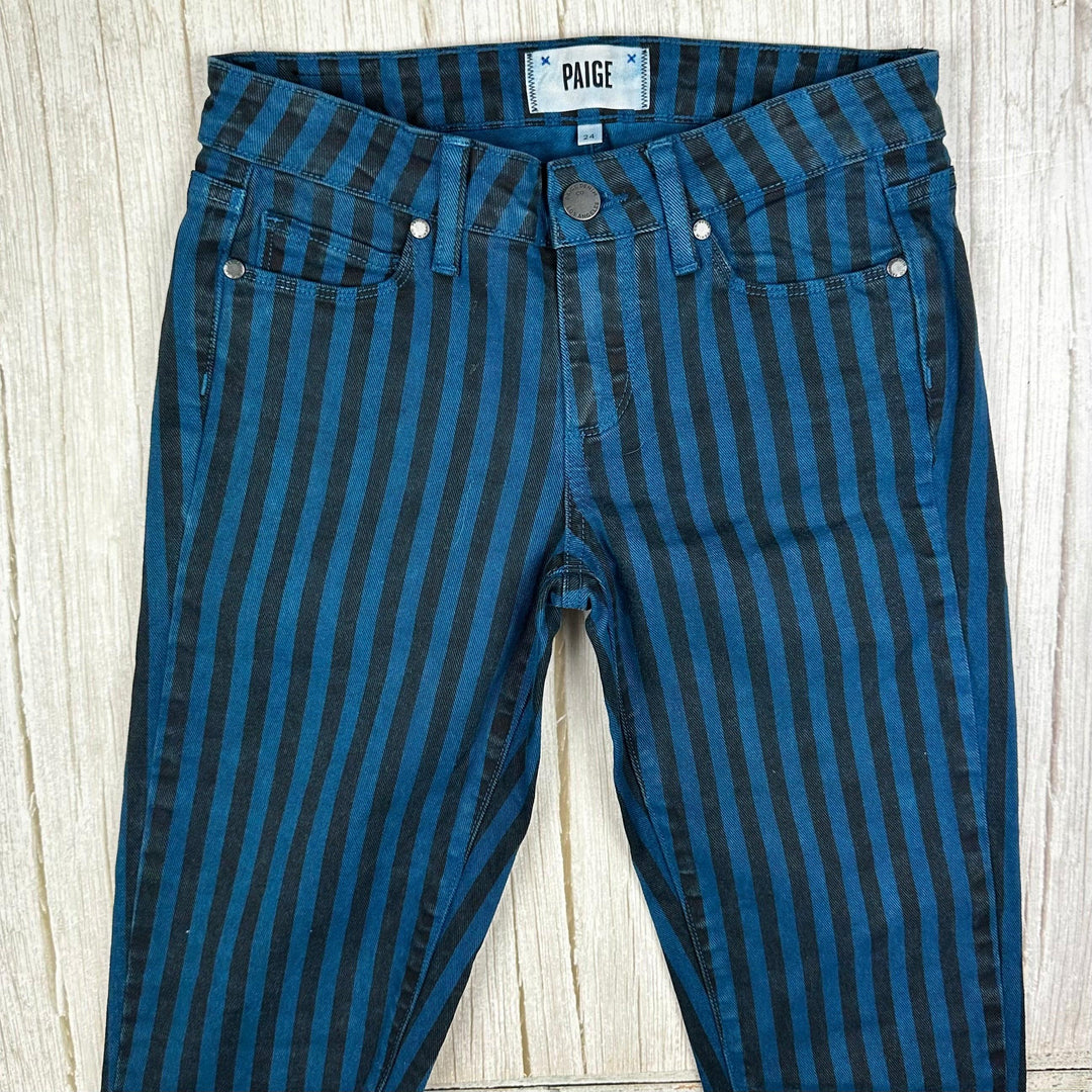 Paige Denim 'Skyline Ankle Peg' London Stripe Jeans- Size 24