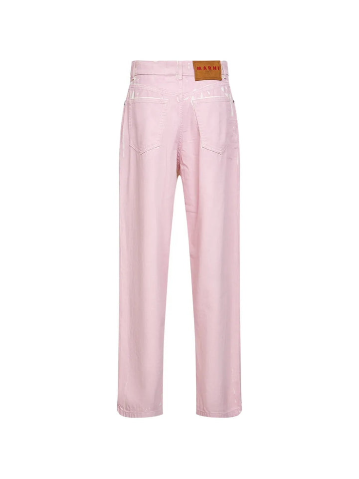 NWT - Marni Italy Pink Candy Straight Jeans- Size M