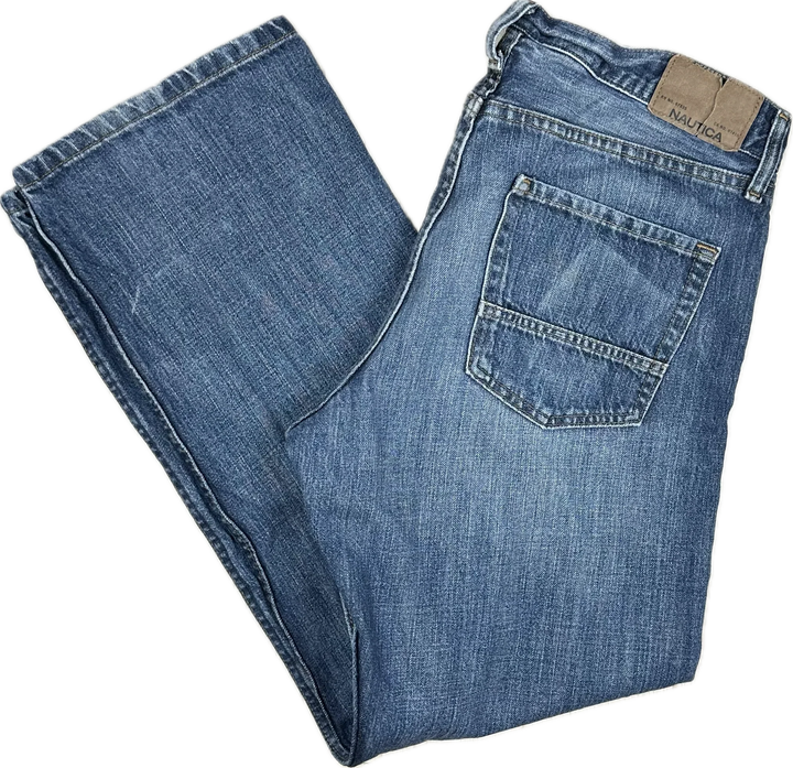 Nautica Mens Classic Straight Relaxed Fit Jeans- Size 34