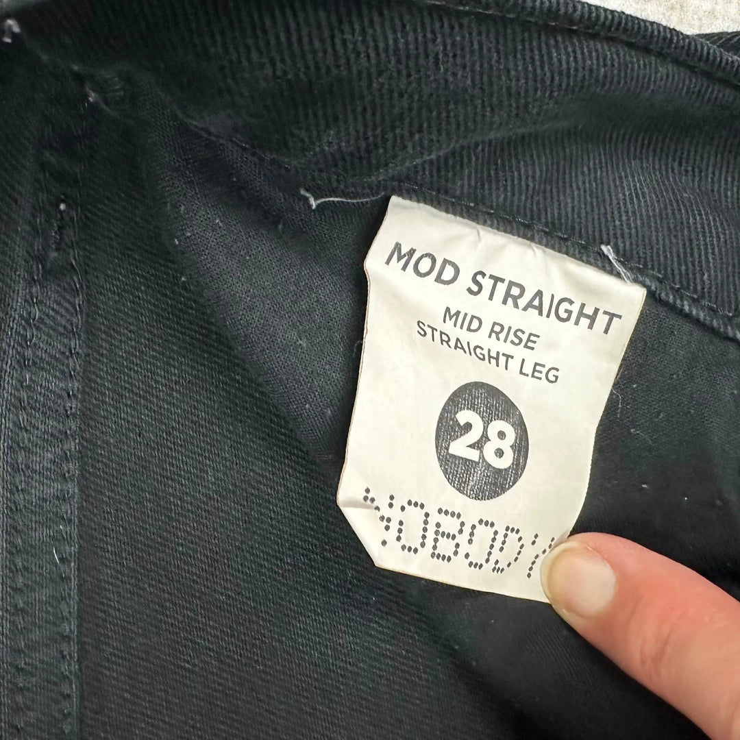NOBODY 'Mod Straight' Dark Wash Jeans- Size 28 - Jean Pool