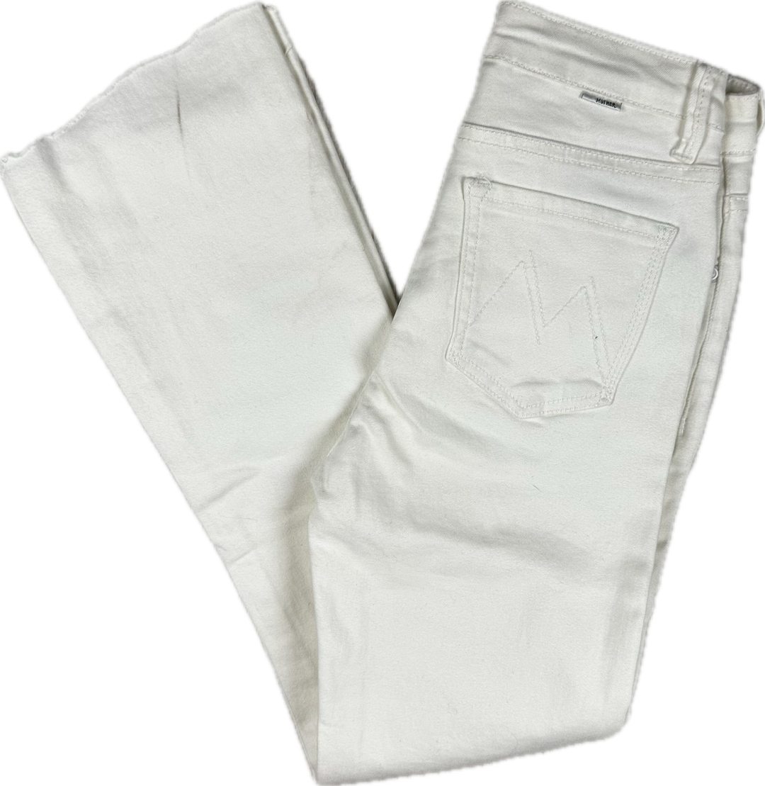 NEW- Mother 'Looker Ankle Fray' Girl Crush White Jeans - Size 26