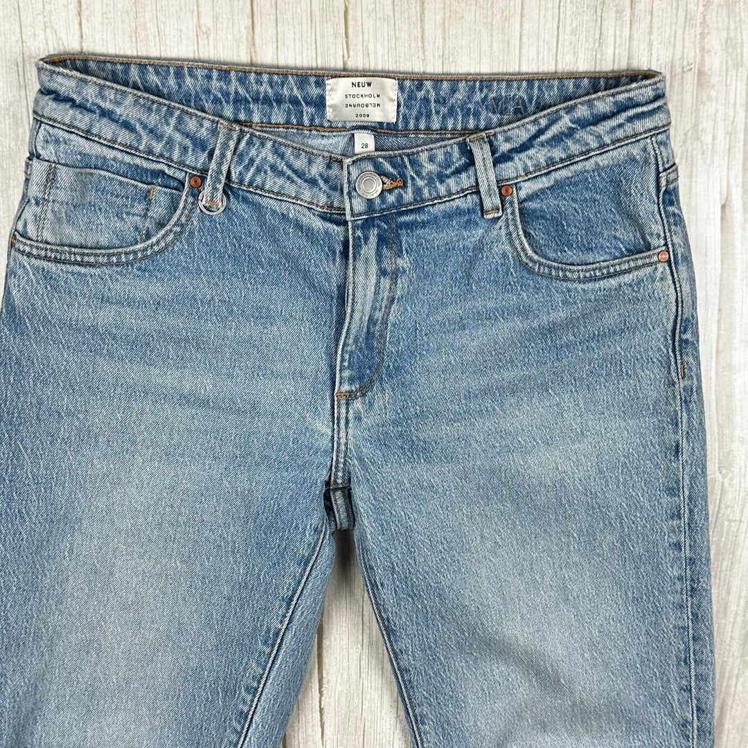 NEUW Ladies 'Mia' Low Rise Straight Leg Jeans - Size 28