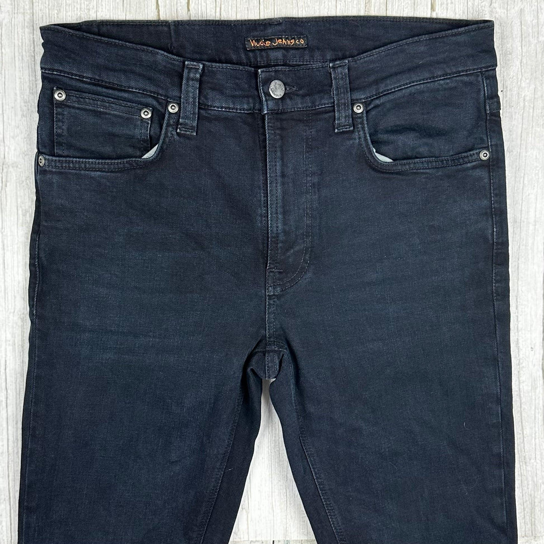 Nudie 'Lean Dean' Black Out Organic Cotton Jeans- Size 32/32 - Jean Pool