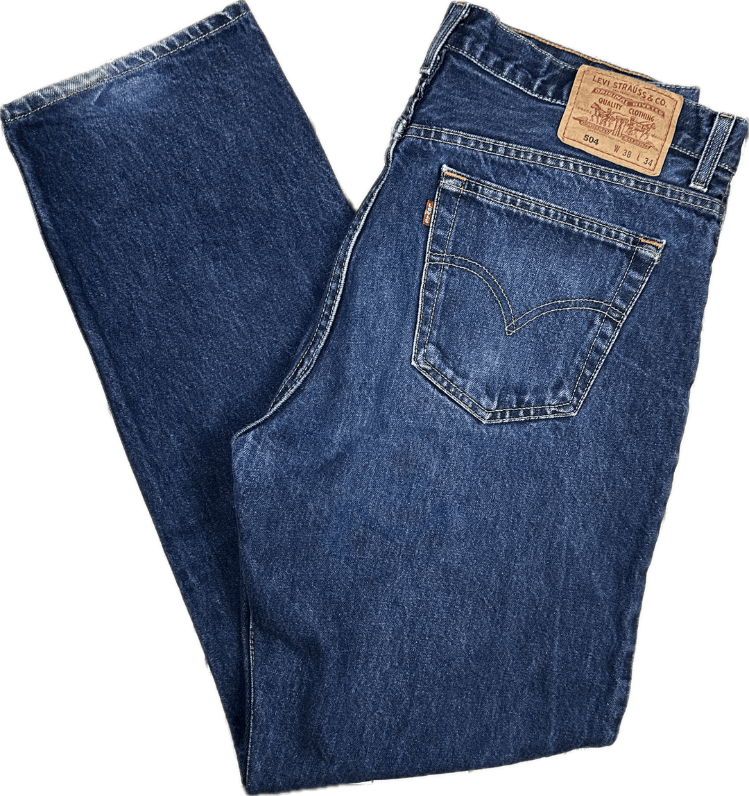 Levis 90's Vintage Australian Made Levis 504 Classic Jeans - Size 38/34 - Jean Pool