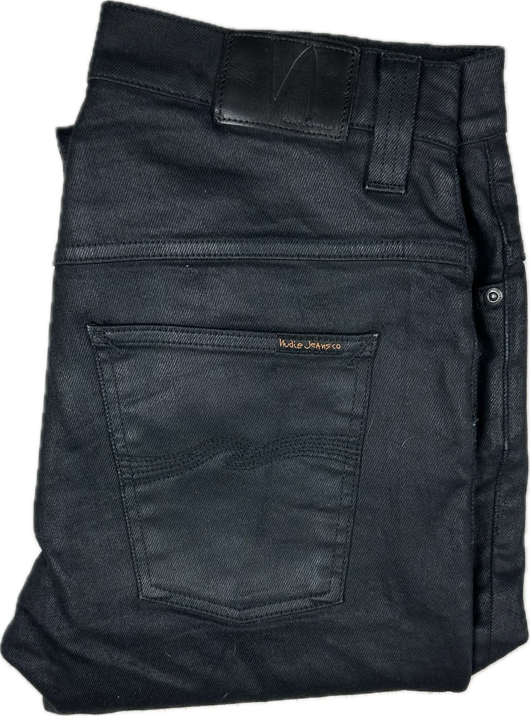 Nudie Jeans Co. 'Thin Finn' Black 2 Black Jeans - Size 33/30